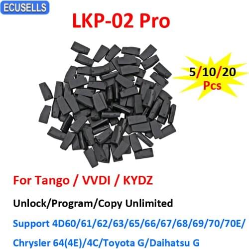 5/10/20Pcs LKP-02PRO 4D/4C Copy Chip Car Key Blank Chip for Tango VVDI KYDZ Key Programmer Can Copy 4D-60/61/62/65/66/67/68 Chip