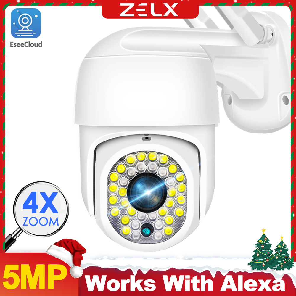5MP IP Camera WiFi 3MP Video Surveillance Security Camera Outdoor CCTV Wireless 1080P 4X Digital Zoom Motion Detection Alexa P2P