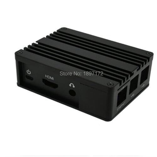Raspberry pi 3/4 Model B aluminum black/silver case, with Fan Heatsink