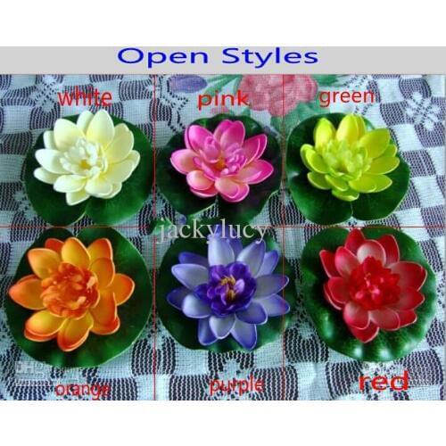 Free shipping!10CM Simulation Flower Artificial Silk Lotus floating water Home garden fish tank Decor 50pcs 30pcs
