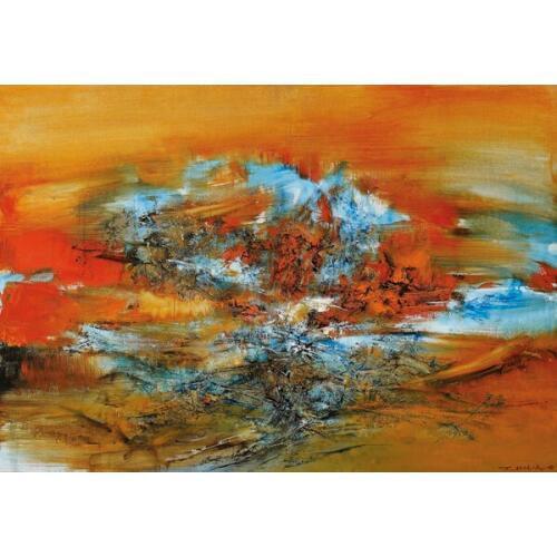 Free shipping abstract colourful landscape oil painting canvas painting prints printed on canvas wall art decoration picture