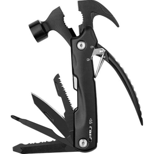 Free Shipping Non Slip Handle Claw Hammer Outdoor Tool Portable Collapsible Hammer with Safety Lock Hammer P6-T1021