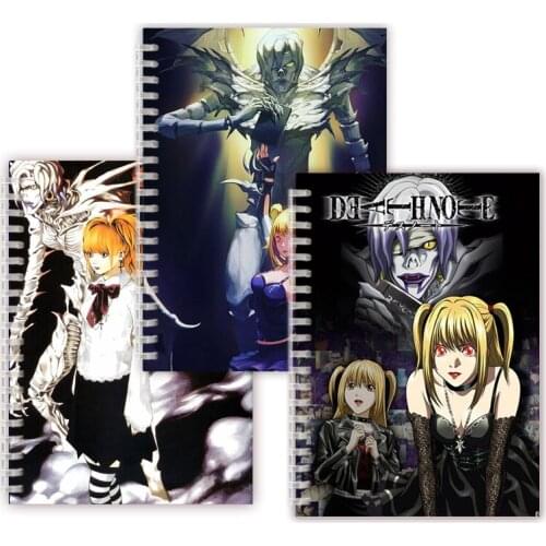 Manga Death Note Misa Amane Rem Notebook Cosplay Familia Shinigami Aesthetic Note Book Blank Lined Paper Writing Pad Memo