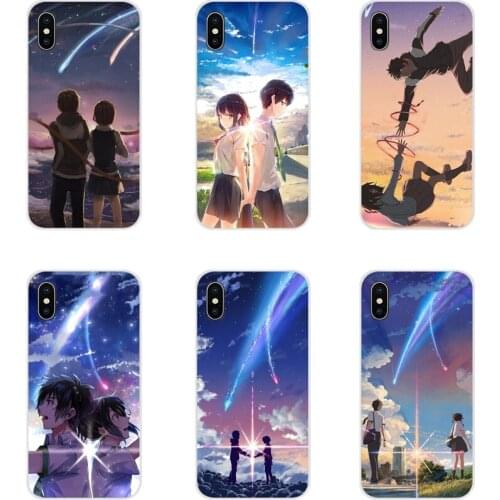 For Apple iPhone X XR XS 11 12Pro MAX 4S 5S 5C SE 2020 6S 7 8 Plus ipod 5 6 Accessories Phone Shell Covers Anime Your Name
