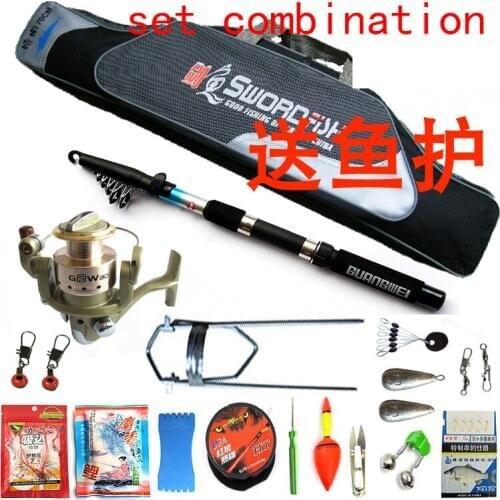 Guangwei pole metal wheel 18 fishing tackle set combination of sea rod fishing rod