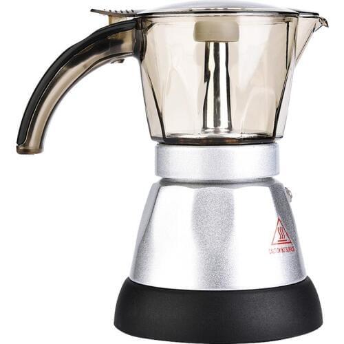 300ml Electrical Espresso Moka Pot Coffee Percolators Italian Mocha Coffee Maker 220V Stovetop Filter Percolator Cafetiere