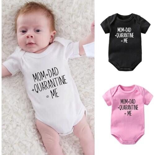 Funny Newborn Baby Romper Infant Cotton Short Sleeve 0-24M Girl Clothes Born Crawling Baby New Boy Baby Suit Letter Print C2A8