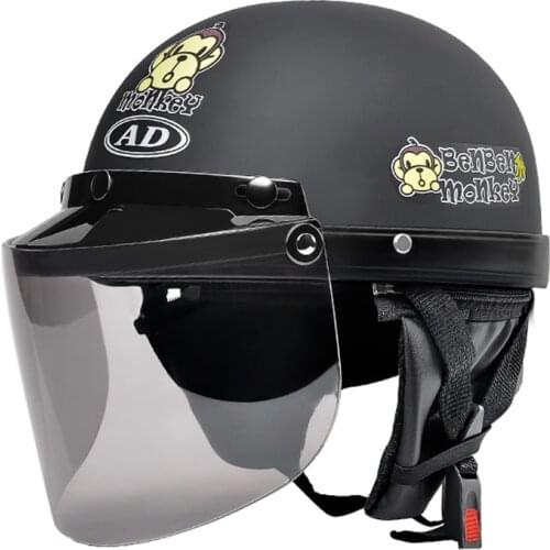 Motorcycle Helmet Casco Moto open face Retro Motorbike Riding Helmet Summer Electric Motocross Half Helmet googles