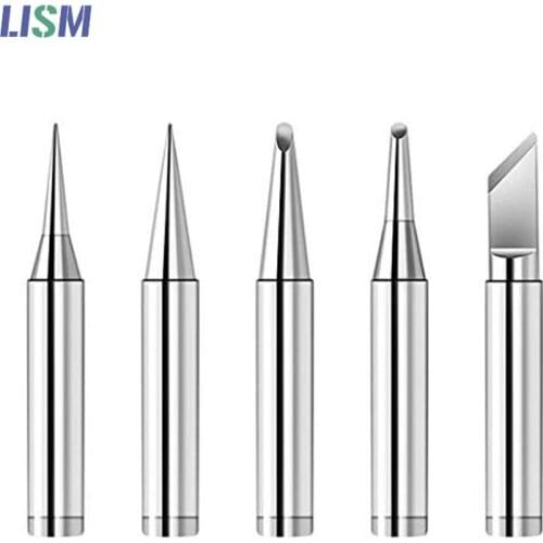 Pure Copper Soldering Iron Tip Lead-free Solder Tips Welding Head BGA Tools For Soldering Repair Station and Soldering iron kits