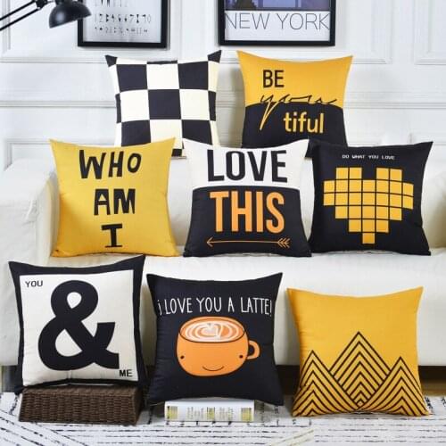 Minimalist Stripe Print Plush Hug Pillow Case Sofa Cushion Cover Soft Stylish Home Decorative 45CMX45CM Etc