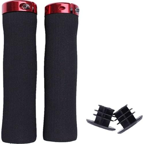 Name: genuine bicycle sponge handle Colour: Black black ring, black red ring Specification: 129mm (arc comfort) Weight: about 80