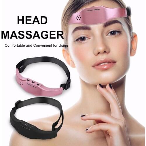Low Frequency Pulse Stimulate Head Massager Wireless Stress Relief Brain Massage Helmet Unisex Sleep Therapy Device Sleeping Aid