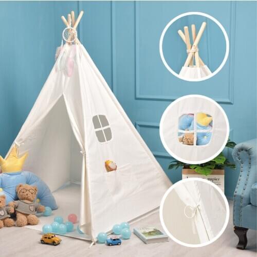 Newest Arrival Kid Tent Home Playing Room Indian Style Durable Strong Interaction Infant Toddler Side Pocket Tabernacle