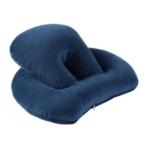 New Office Nap Pillows Soft Memory Foam Backrest Pillow Travel Outdoor Portable Pillow Neckrest Folding Slow Rebound Pillows