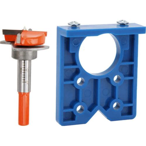 Hinge Hole Opener Accuracy Locator Door Drilling Guide Drilling Jig Pencil Screw 5mm Woodworking Hole Opener