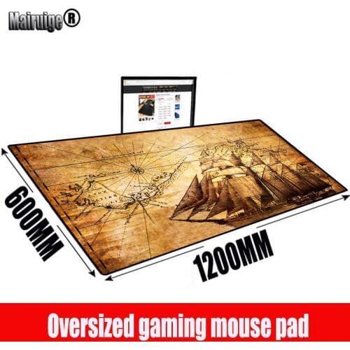 MRGBEST Retro Ship Custom Full Size Mouse Pad Mat Large XXL Gaming Customized Mousepad for Computer Keyboard Desk 100 120 140cm