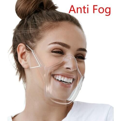 Transparent Masks Permanent Anti Fog Catering Food Hotel Chef Waiter Plastic Kitchen Restaurant Masks Face Cover Kitchen Tools