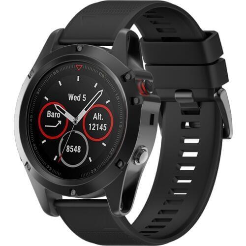 Best price 26 22 20mm Quick Release Easy Fit Silicone Watch Wrist band Strap for Garmin Fenix 5 5X 5s Fenix 3 Smart watches band