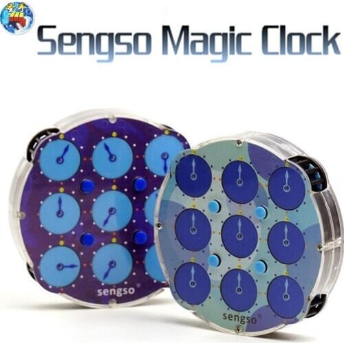 SengSo Magnetic Clock blue shengshou clock magnets puzzle cubes professional Magic clock cubes speeding Toys for Children