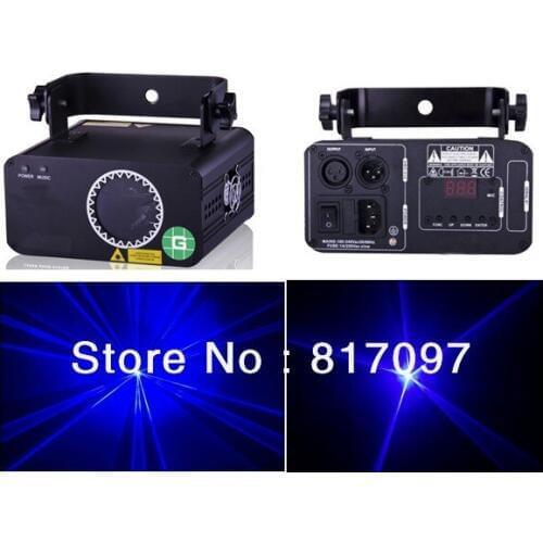 Verkaufen 500mW Blau Laserlicht Effektlaser Laser Projektor 450nm Licht DJ Disco Konzert Partei Hochzeit Kostenloser Versand