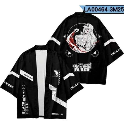 Cells at Work! Cute Pletelet 3D Printing Japanese Kimono Haori Yukata Fashion Summer Casual Cool Short Sleeve men/women Cardigan