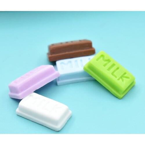 10/20Pcs Resin Chocolate Milk DIY Craft Supplies Phone Shell Decoration Phone Case Clay Deco Jewelry Hair Accessories