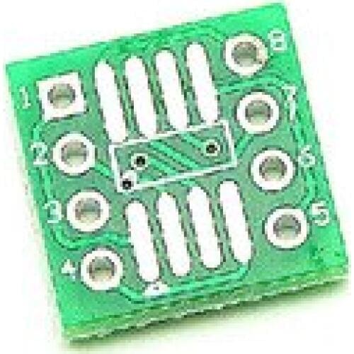 10PCS TSSOP8 SSOP8 SOP8 to DIP8 Transfer Board DIP Pin Board Pitch Adapter NEW