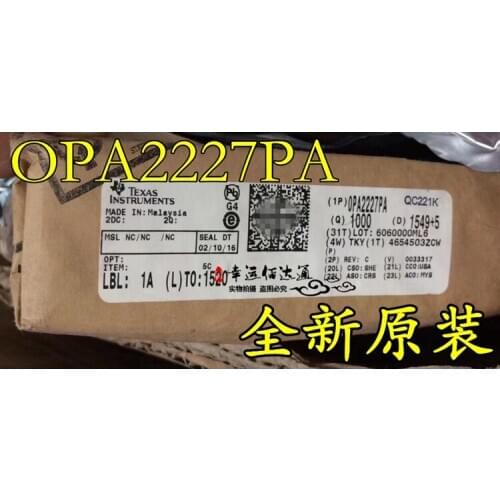100% New&original OPA2227PA OPA2227P DIP-8 In Stock