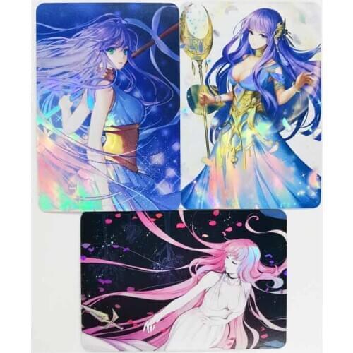 3pcs/set Saint Seiya Athena Toys Hobbies Hobby Collectibles Game Collection Anime Cards