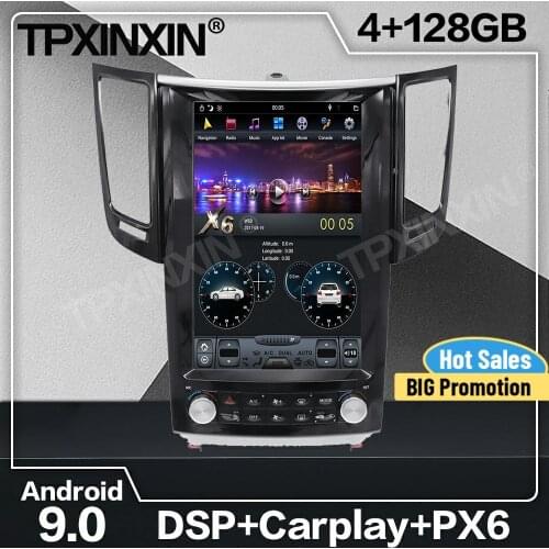 Tesla Screen Carplay Android Car Radio 2 Din Stereo Receiver For Infiniti FX35 2009 2010 2011 2012 2013 GPS Navi Audio Head Unit