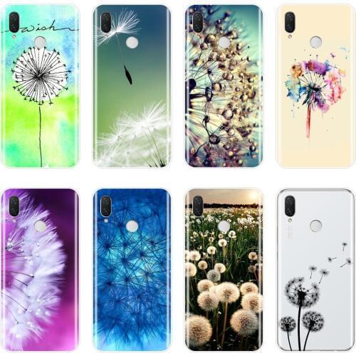Phone Case For Huawei Nova 2i 3 3I 3E 2 Lite Plus Soft Silicone Flower Dandelion Back Cover For Huawei Nova Smart Lite 2017 Case