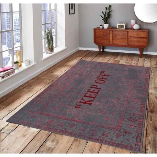 KEEP OFF Classic 16 Patterned Carpet , Fan Carpet Non Slip Floor Carpet,Teens Carpet,Area Rug
