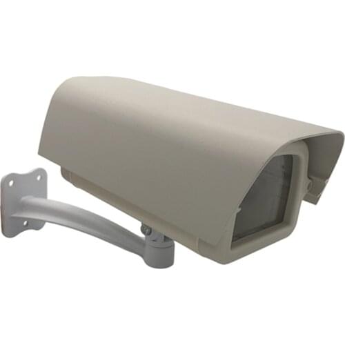 Indoor Outdoor House CCTV Surveillance Security Camera Housing Clear Glass Window DIY Protect Case &Wall Ceiling Mount Bracket