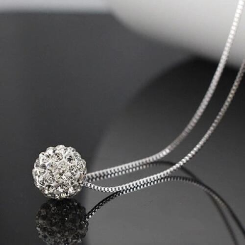Hot Sale Promotion 2016 New Fashion Shambhala Short Chain 925 Sterling Silver Necklaces for Women Jewelry Birthday Gift