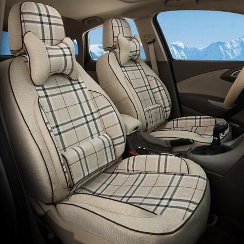 Sports Car Seat Cover Set for MGGT MG GT Car Seat Supports Custom Fit Seat Covers Linen Ventilated Car Seat Cushion Car Styling