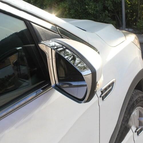 Lsrtw2017 Car Rearview Rain Shade Frame Rainbrow Trims for Ford Kuga Escape 2013-2019 Accessories Auto Lining Styling