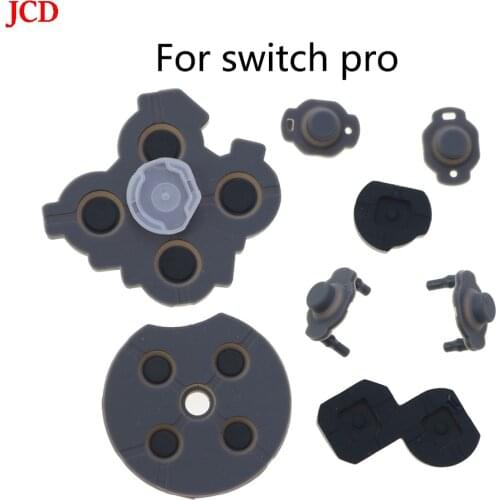 JCD 2Set Juego De Piezas De Reparación Para Consola NS Switch Pro, Botón de Llave LR ZL ZR, Controlador ABXY, Adhesivo Conductor