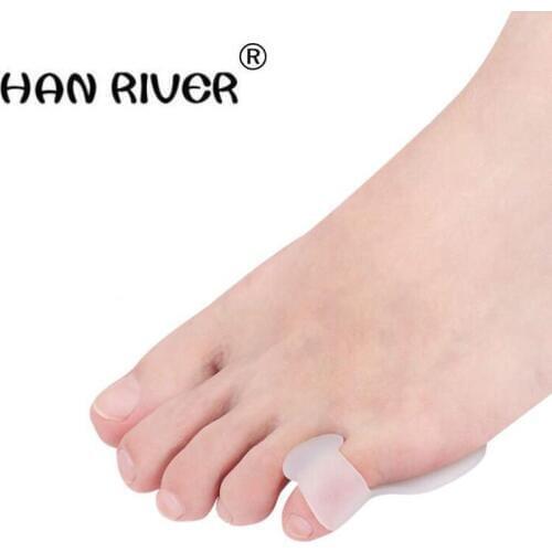 HANRIVER In little toe cloven apparatus toes correct overlapping silicone pads to protect hallux valgus toe separator