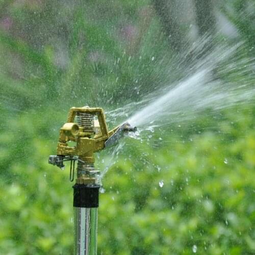 Stainless Steel Ground Insert Tripod Zinc Sprayer Water Lawn Garden Irrigation Garden Irrigation Supplies