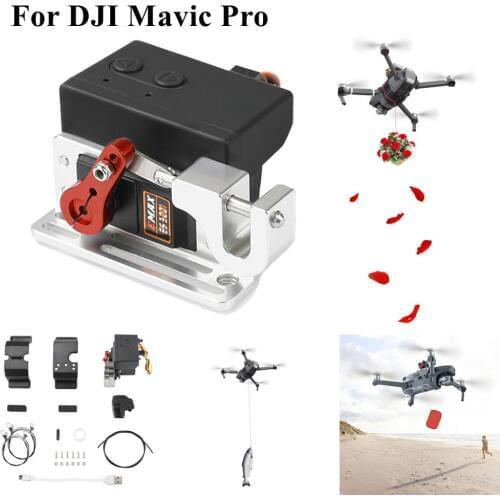 Air-Dropping Thrower System Wedding Ring Gift Emergency Remotely Delivery Rescue Fishing for DJI Mavic Pro Drone Thrower System
