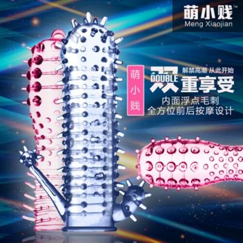 MizzZee Extensions condom Penis Sleeve Male Enlargement Men Delay Spray clit massager Cock Ring vibrating cover Adult Sex Toys