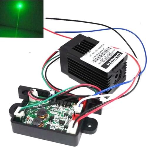 Indutrial 532nm 100mw Green Dot Laser Diode Module Point Lazer 12V Driver TTL Fan Cooling Long-time Work