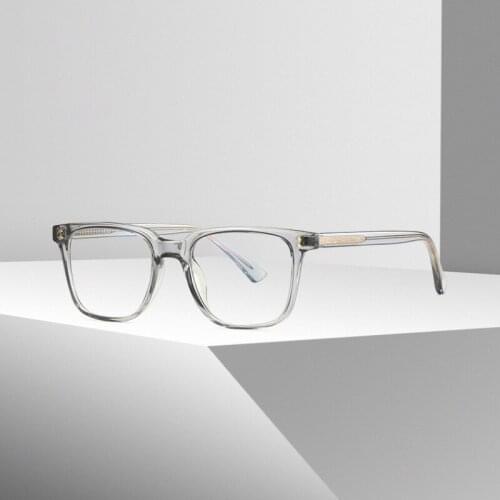 Zenni TR 90 Rectangle Clear Eyeglasses Progressive transparency Glasses Frame Prescription Glasses Men and Women