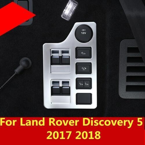 Trunk seat adjustment electric switch button knob decoration Interior decoration For Land Rover Discovery 5 2017 2018