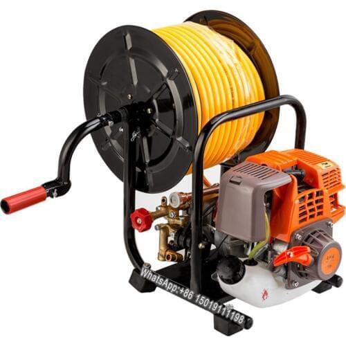 Hand-held four-stroke gasoline engine coil sprayer,high-pressure pesticide sprayer,small agricultural sprayer,Car Washing Spraye