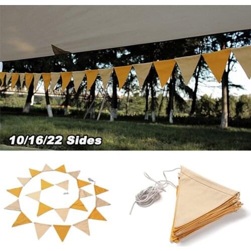 Outdoor Tent Bunting Household Canvas Camping Triangle Bunting Decorative Camping Equipment