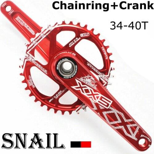 SNAIL GXP Mountain Bike Chainset 170mm Crank BB MTB Bicycle Chainring Aluminum Alloy Crankset 34 36 38 40T for GXP XX1 X9 XO X01