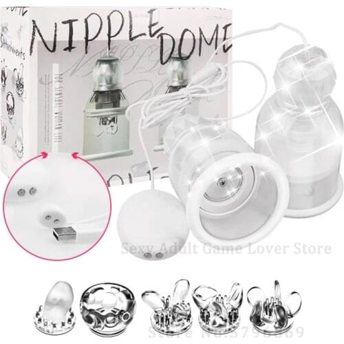 Japan 10 Speeds Rotary Breast Pump Bra Massager Licking Suck Nipple Breast Enlargement Vibrator Sex Toys For Women Masturbation
