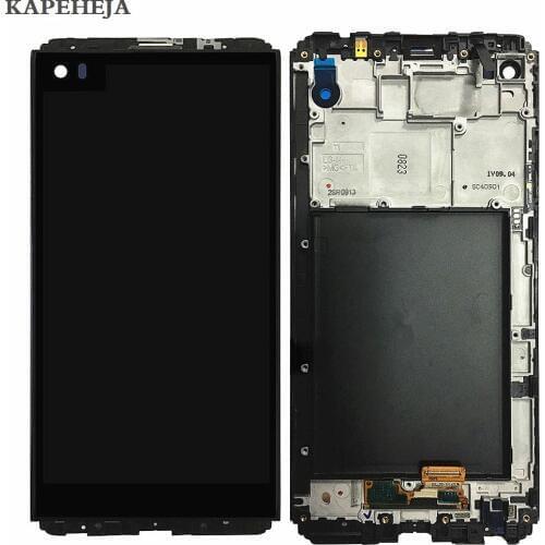 5.7" For LG V20 VS995 LCD Display Touch Screen Digitizer Assembly with Bezel Frame