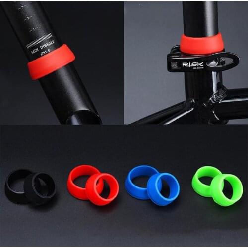 1Pc Bicycle Seat Post Rubber Ring Dust Cover Cycling Silicone Waterproof Mountain Bike Seatpost Protective